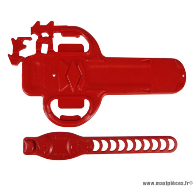 Protection tube inferieur morpho rouge marque Cadaix - Matériel pour Vélo