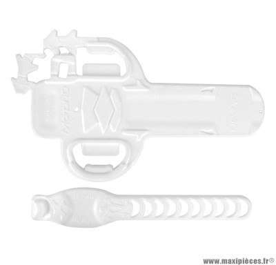 Protection tube inferieur morpho blanc marque Cadaix - Matériel pour Vélo