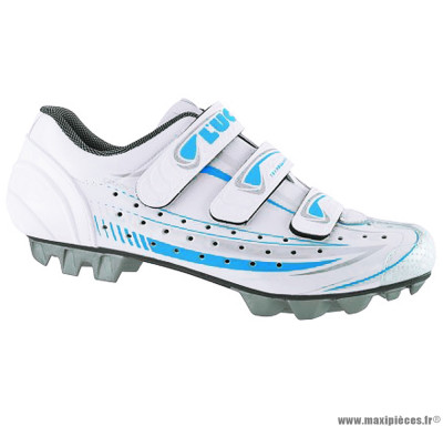 Chaussures femmes VTT lady (taille 41) blanches-bleues marque Luck