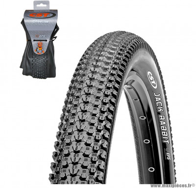 Pneu de vélo dimension 26 x 2,00 modèle c1747 jack rabbit tubeless bande anticrevaison marque CST