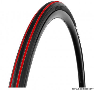 Pneu pour vélo de route noir bande rouge 700 x 23c tringle souple marque Deli Tire