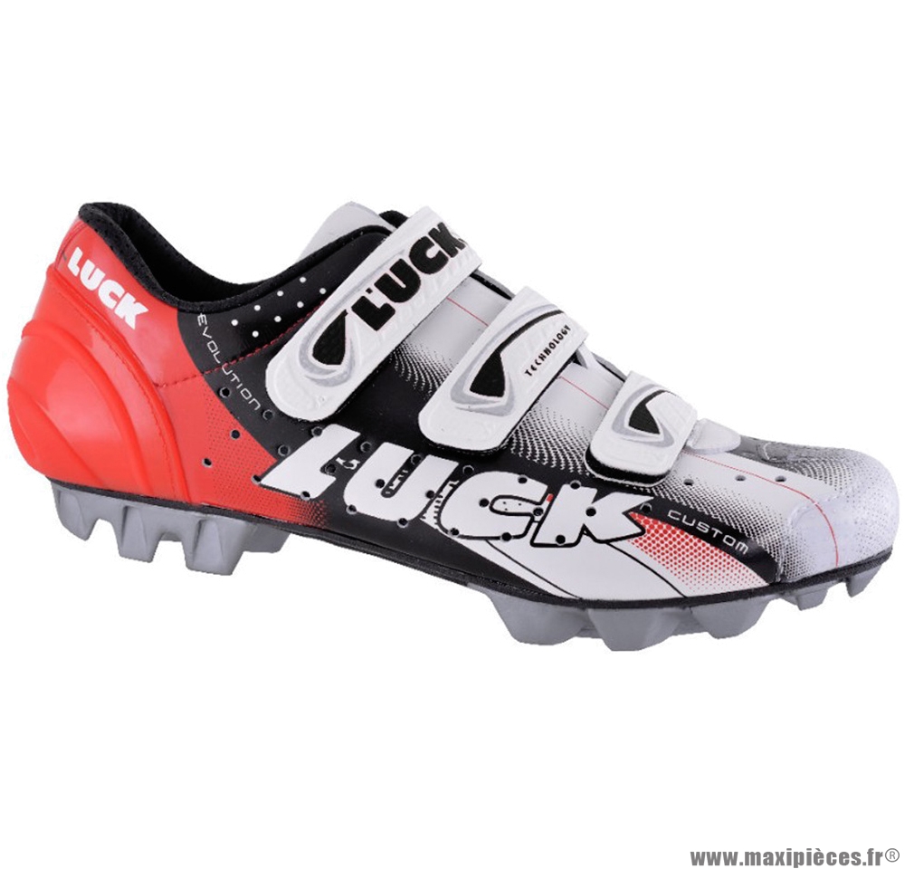 Chaussures VTT extrême (taille 43) rouges marque Luck Maxi pièces vélo