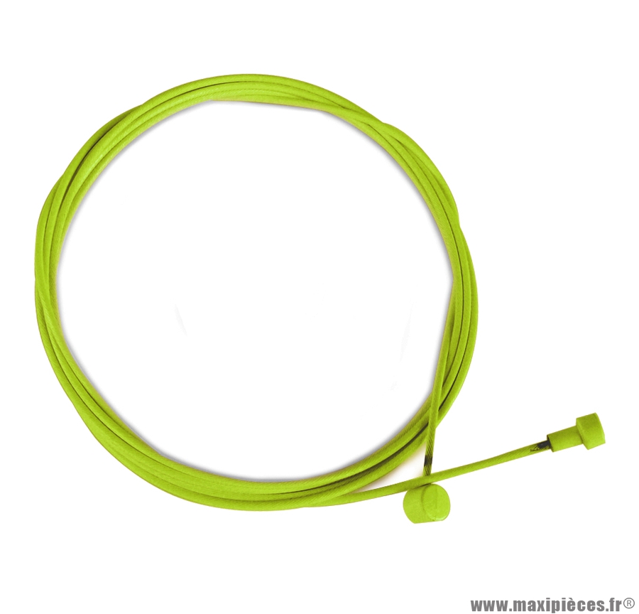 Câble acier frein galvanise vert l1,7m diamètre 1,6mm marque Alligator - Pièce vélo