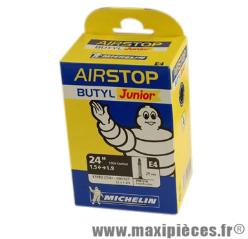 Chambre à air de VTT 24x1.50/2.10 vp e4 (24-9nm) marque Michelin - Pièce Vélo