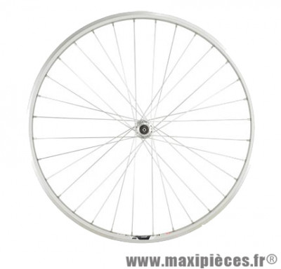 Roue route 700 avant élan project argent axe creux - Accessoire Vélo Pas Cher