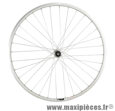 Roue route 700 arrière élan project argent k7 hg 9/8v. axe creux - Accessoire Vélo Pas Cher