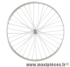 Roue vélo ville 650 x 30a avant axe plein alu (26x1 3/8) - Accessoire Vélo Pas Cher