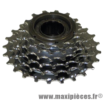 Roue libre 6 vitesses 14-24 dents argent marque Sunrace - Matériel pour Vélo