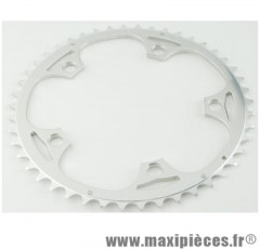 Plateau 50 dents route diamètre 130 extérieur argent alize (comp.shimano) marque Spécialités TA - Matériel pour Vélo