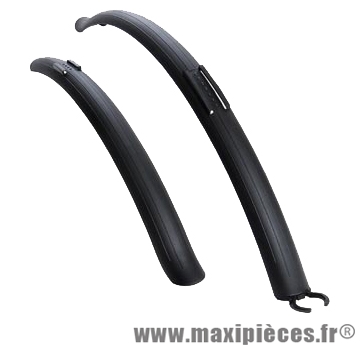 Garde boue VTC 28 pouces clips noir (paire) - Accessoire Vélo Pas Cher