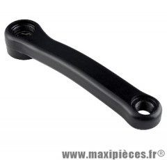 Manivelle gauche VTT 150mm acier plastifie noir axe carré