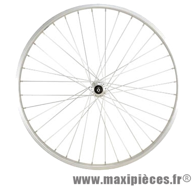 Roue VTT 26 pouces arrière blocage rl a visser jante argent alu - Accessoire Vélo Pas Cher