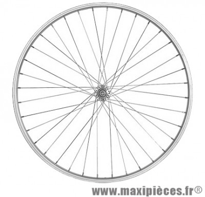 Roue avant VTC 28 pouces blocage jante MACH1 M110 alu moyeu MICHE 36 rayons