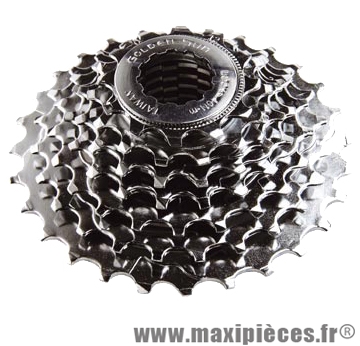 Cassette 7 vitesses chrome 12-28 dents (compatible shimano) - Matériel pour Vélo