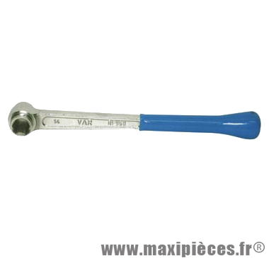 Clé professionnelle pour écrou manivelle 14-15mm 95 marque Var - Accessoire Vélo