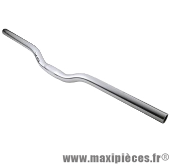 Cintre VTT releve acier d25.4 argent haut.30mm