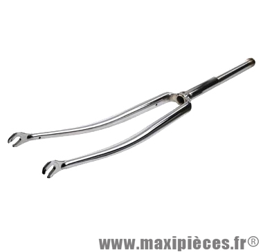 Fourche route 700 chromée cintrée 1 pouce filete - Accessoire Vélo Pas Cher