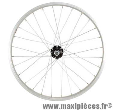 Roue VTT 20 pouces arrière écrou rl a visser axe plein jante alu / moyeu acier - Accessoire Vélo Pas Cher