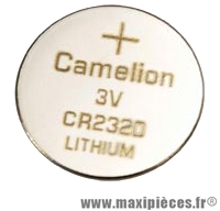 Pile lithium 3v cr2320 (par 1) - Accessoire Vélo Pas Cher