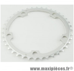 Plateau 39 dents route diamètre 130 interm argent alize (comp. Shimano) marque Spécialités TA - Matériel pour Vélo