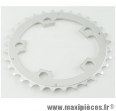 Plateau 44 dents VTT triple diamètre 94 extérieur argent 5 branches compact 8/9v marque Spécialités TA - Matériel pour Vélo