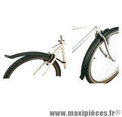 Garde boue VTT 20 pouces clips noir compatible v-brake (paire) marque Zéfal - Matériel pour Cycle