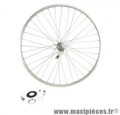 Roue vélo ville 650 x 35b arrière rétropédalage jante alu mx acier - Accessoire Vélo Pas Cher