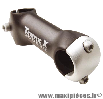Potence route Tranz X Millenium long. 90 mm cintre 25,4mm pivot 1 angle -15deg noir-argent *Prix spécial !''