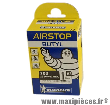 Chambre à air de VTC 700x35/47 vs a3 (28-6m) marque Michelin - Pièce Vélo