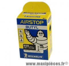 Chambre à air de tradi 650x28/47 vp b3 (26-6m) marque Michelin - Pièce Vélo