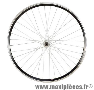 Roue VTT 24 pouces avant blocage alu noir - Accessoire Vélo Pas Cher