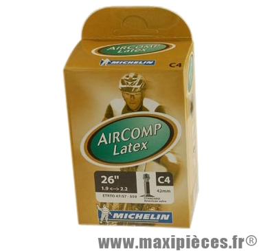 Chambre à air de VTT 26x1.75/2.10 vs c4 latex (26-8m) marque Michelin - Pièce Vélo