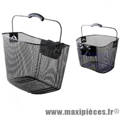 Panier avant a clips acier maille city express klick nid (fixation rapide sur cintre 25.4) - Accessoire Vélo Pas Cher