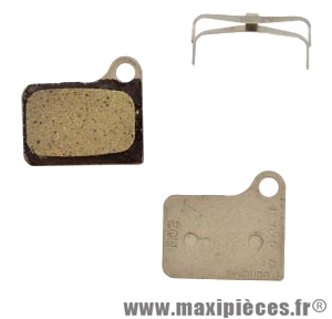 Plaquettes de frein organique Shimano compatible Deore BR-M555 (M02) pour VTT *Prix spécial !