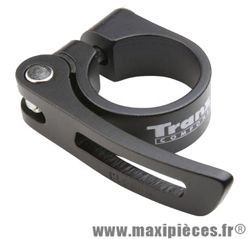 Collier tige de selle VTT/VTC d31.8 mm noir alu + serrage rapide - Accessoire Vélo Pas Cher
