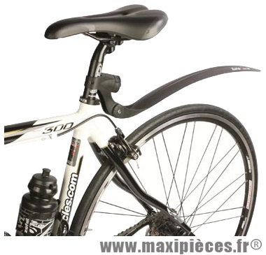 Garde boue route arrière Zéfal 700 / 28 pouces swan road noir Fixation sur tige de selle