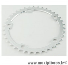 Plateau 40 dents route diamètre 130 intérieur argent 10/9v. marque Miche - Pièce Vélo