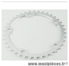 Plateau 40 dents route diamètre 130 interm argent 10/9v. marque Miche - Pièce Vélo