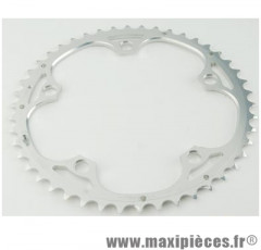 Plateau 52 dents route diamètre 135 extérieur argent 9/10v. marque Miche - Pièce Vélo