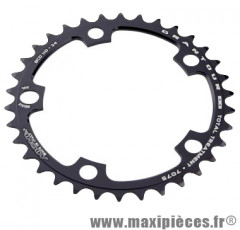 Plateau 34 dents route diamètre 110 intérieur noir (comp. Shimano + campa ultra torque) 10/9v. marque Miche - Pièce Vélo