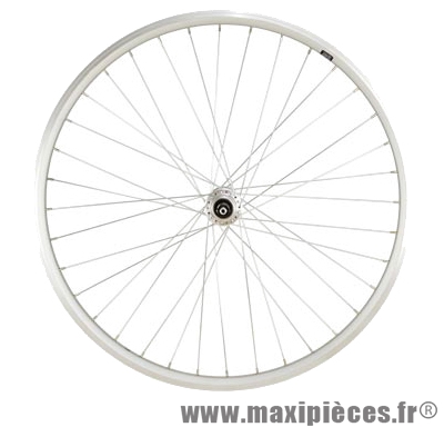 Roue VTT 26 pouces arrière blocage rl a visser jante argent double paroi alu 5/6/7v - Accessoire Vélo Pas Cher