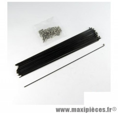 Rayon 2mm inox noir l264 avec ecou (x1) marque Mach1 - Matériel pour Cycle