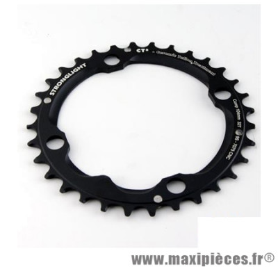 Plateau 32 dents VTT triple diamètre 104 interm noir ct2 téflon ceramic 4 branches marque Stronglight - Pièce Vélo