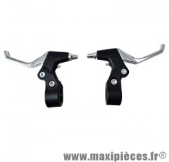 Levier de frein vélo VTT v-brake 2 doigts alu (paire) marque Atoo - Matériel pour Vélo