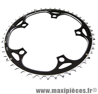 Plateau 49 dents route diamètre 135 extérieur noir 9/10v. marque Miche - Pièce Vélo