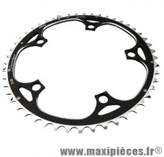 Plateau 49 dents route diamètre 135 extérieur noir 9/10v. marque Miche - Pièce Vélo