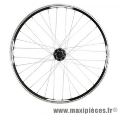 Roue VTT 26 pouces avant blocage disc/v-brake jante noire combo moy. shim. m475 double paro marque Mach1 - Matériel pour Cycle