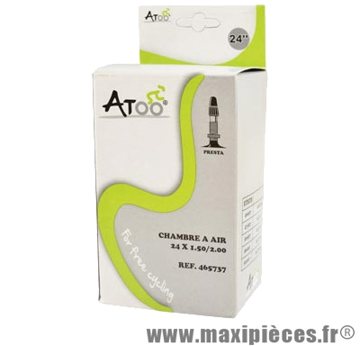 Chambre à air de VTT 24x1.75/2.00 vp marque Atoo - Matériel pour Vélo