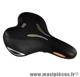 Selle loisir look'in moderate gel femme noir marque Selle Royal - Pièce Vélo