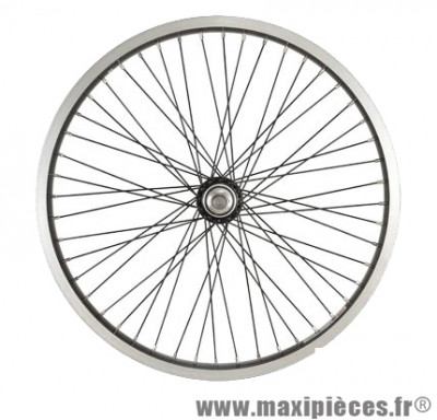 Roue vélo BMX 20 pouces arrière axe 10mm as7x mx 48t jante/rayons noirs - Accessoire Vélo Pas Cher